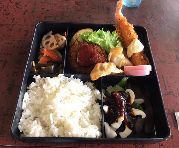 海老フライの弁当